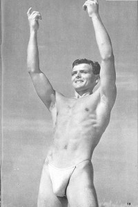 Male physique vintage photography