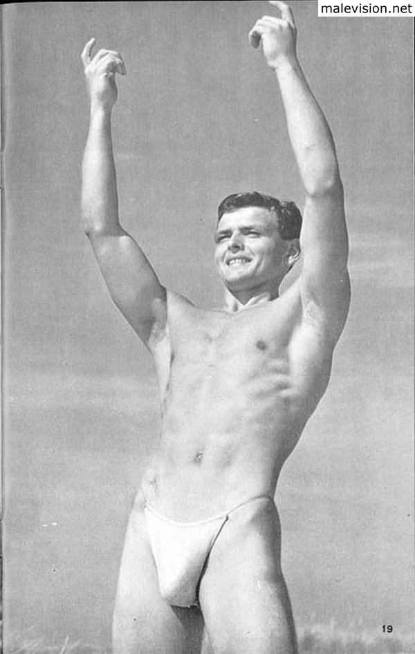 Male physique vintage photography