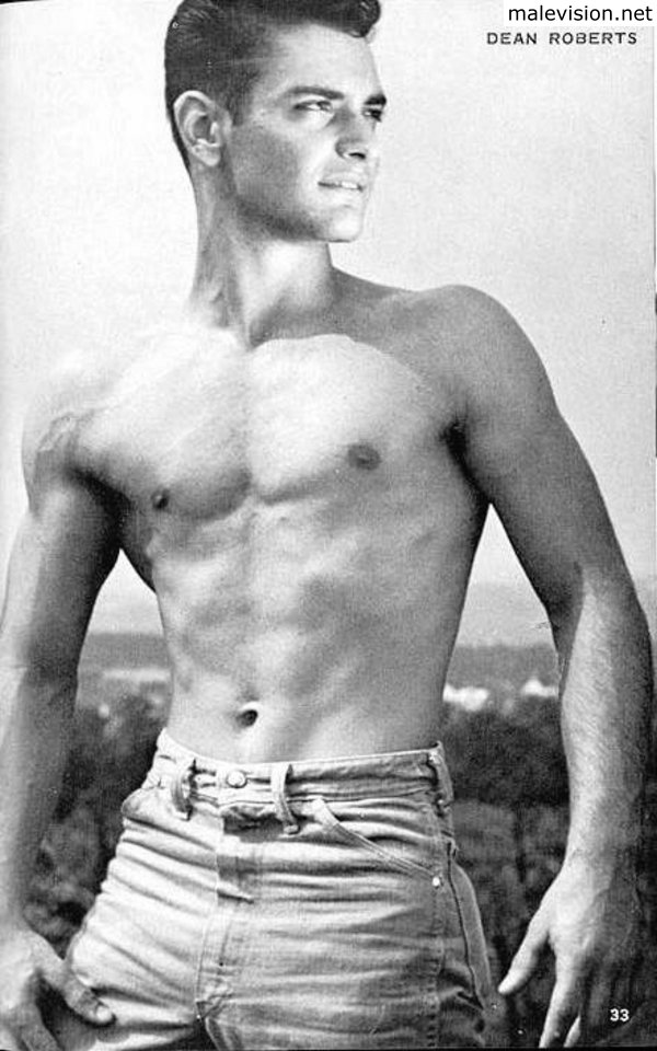 Male physique vintage magazine model