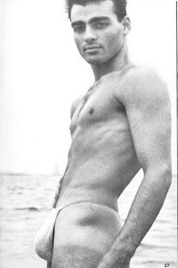 Male physique vintage magazine model