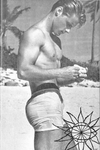 Male physique vintage magazine model