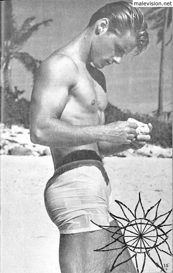 Male physique vintage magazine model