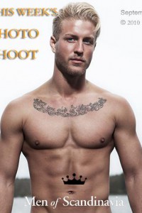 Handsome blond muscle man from Sweden