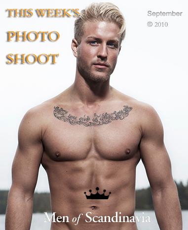 Handsome blond muscle man from Sweden