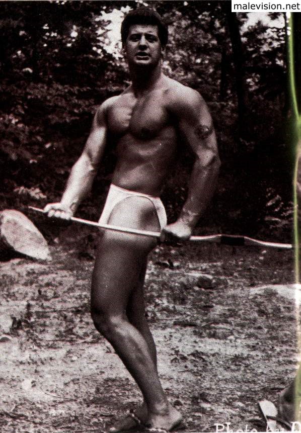 Male vintage physique photo art