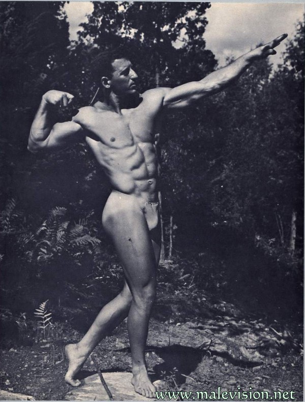 muscle man vintage physique PHOTO ART