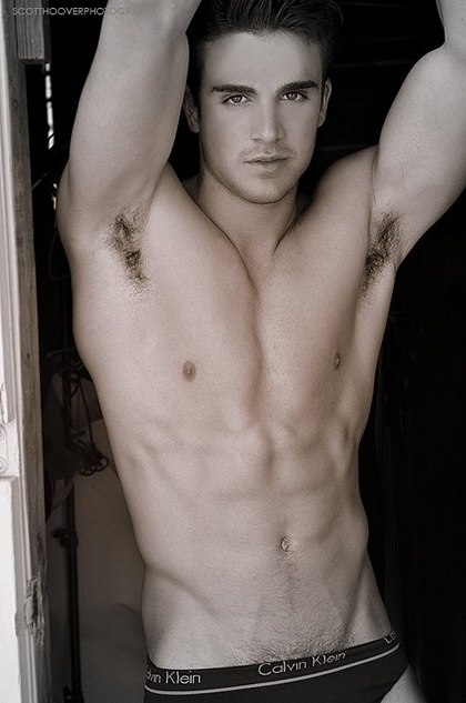 Hairy armpits man