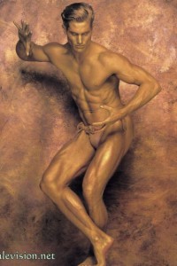 beautiful muscle male model photography