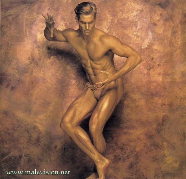 beautiful muscle male model photography