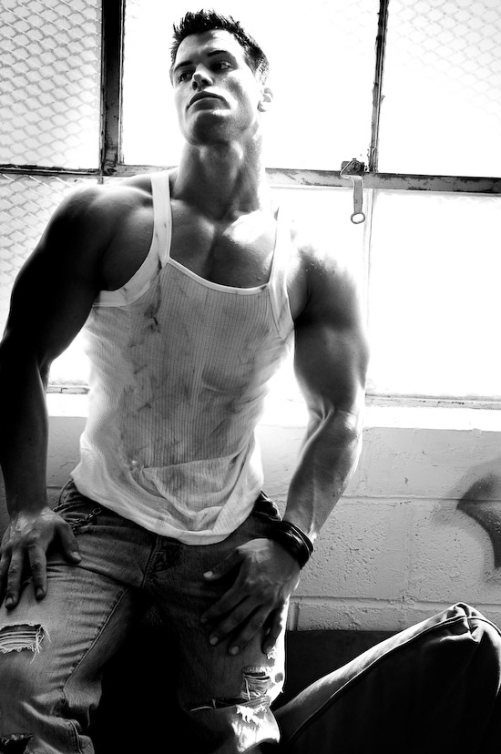 american bodybuilder and male model Jed Hill