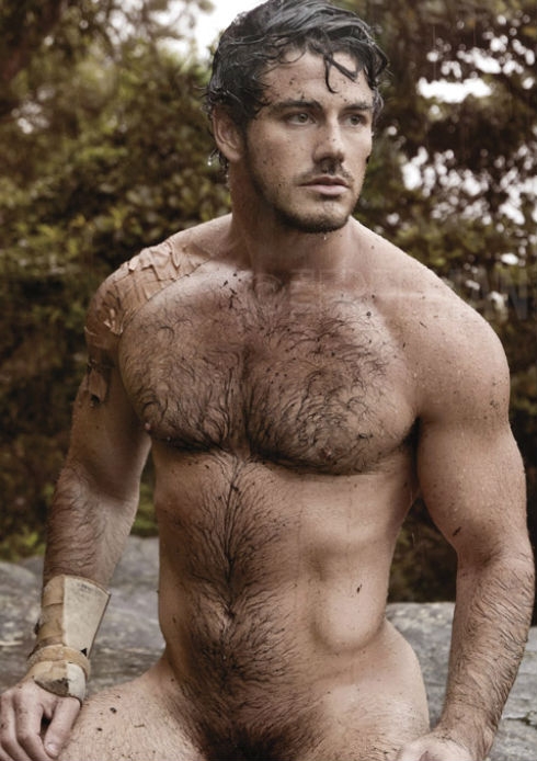 hairy hunk nudist