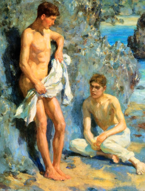 boys after bathing